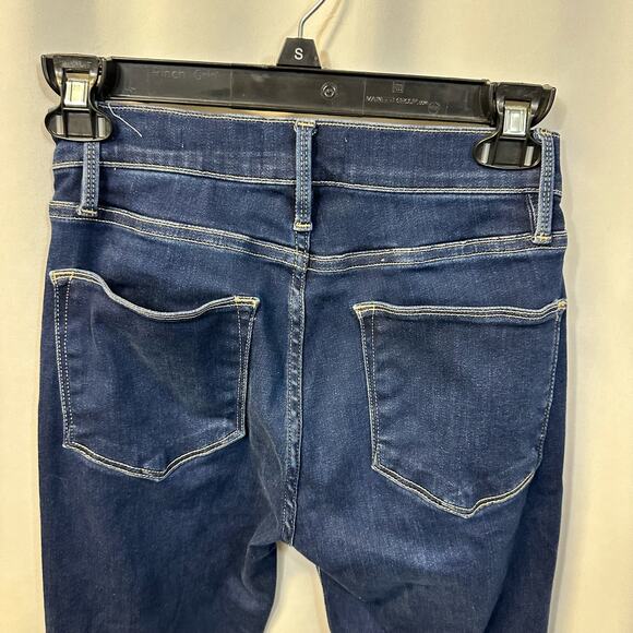 Frame Denim Le High Skinny Crop Blue Dark Wash Denim Jeans 26 - Picture 6 of 6
